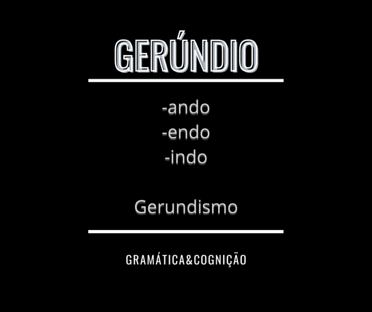 Modo Gerúndio Verbo Gramática e Cognição